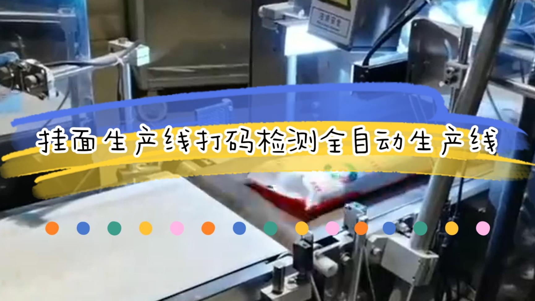掛面生產(chǎn)流水線，激光日期打碼檢測(cè)全自動(dòng)生產(chǎn)線